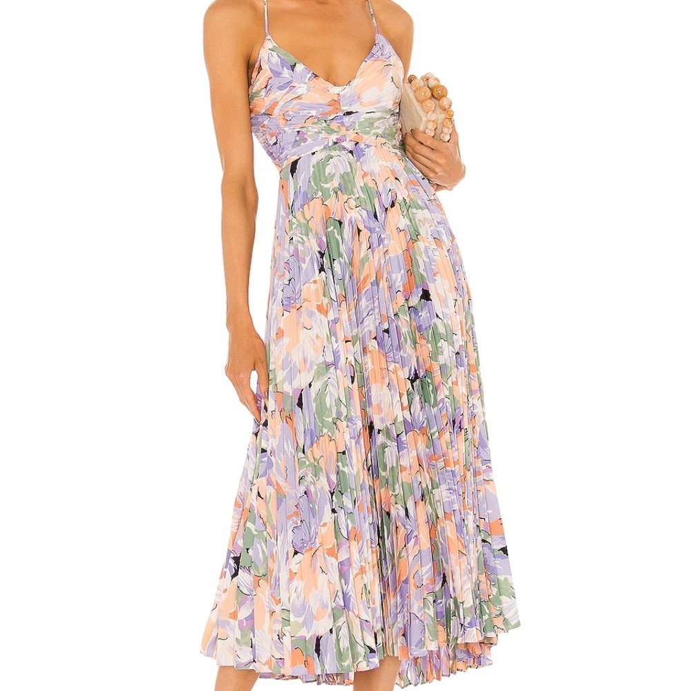 ASTR Blythe Floral Midi Dress Size Small